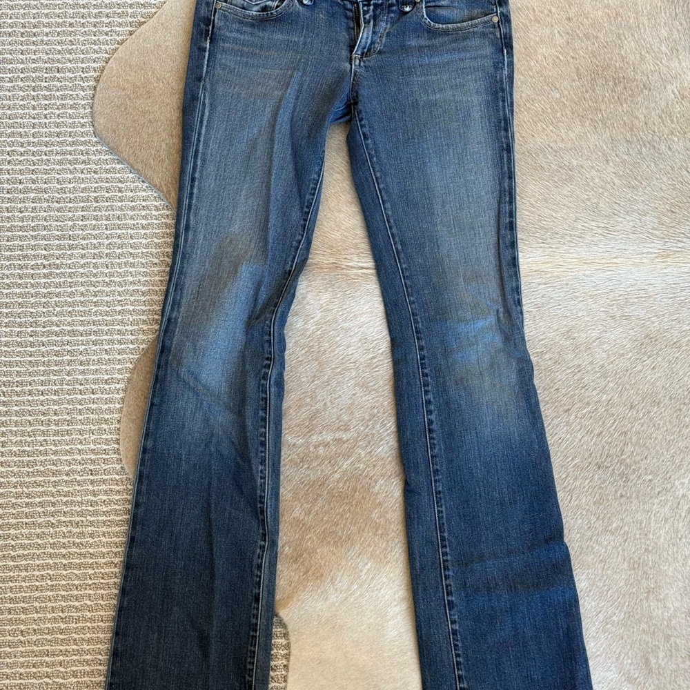 PAIGE Blue Flare & Wide Leg Jeans - Picture 3 of 3